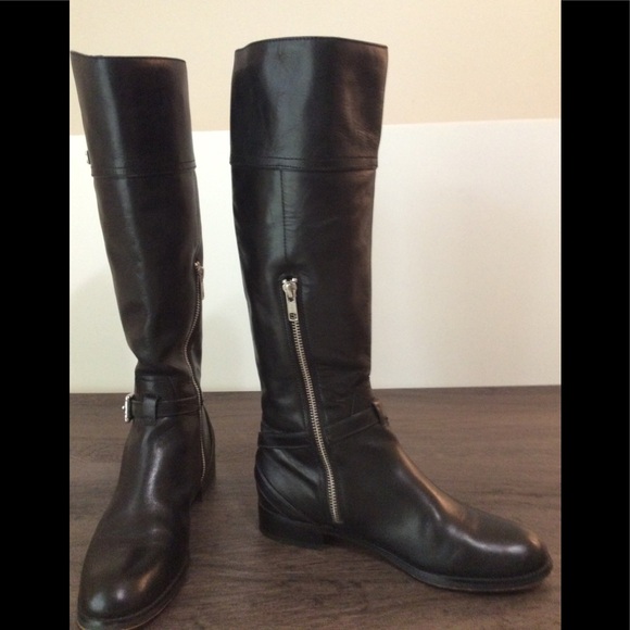 Coach Micha Riding Boots in Black - Picture 3 of 16